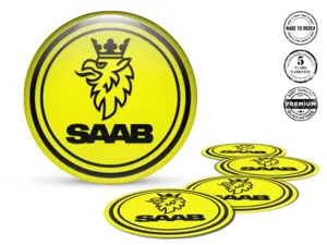 Saab Gewölbte Aufkleber Edition Individuelle Felgenaufkleber
